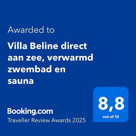 Villa Beline Direct Aan Zee, Verwarmd Zwembad En Sauna Tribanj-Kruscica Exterior foto